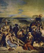 Eugene Delacroix blodbafet chios oil painting reproduction